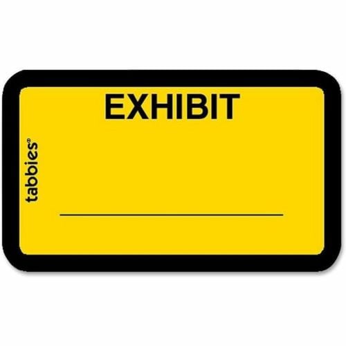 Tabbies Color-coded Legal Exhibit Labels - 1 5/8 Tabbies Color-coded Legal Exhibit Labels - 1 5/8