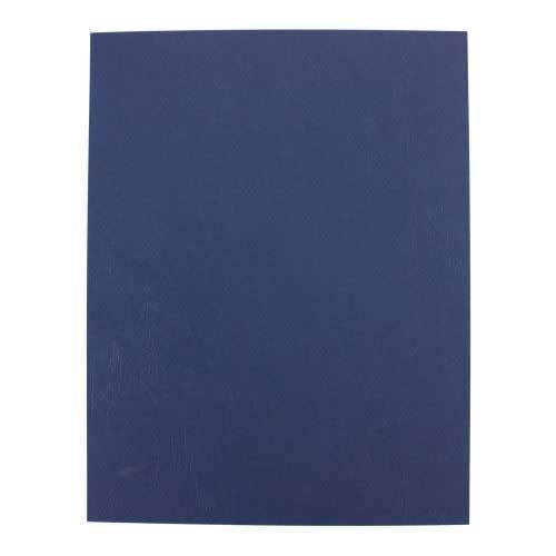 16mil Navy Leather Grain Poly 5.5 Inch x 8.5 Inch Covers (50pk) Image 1