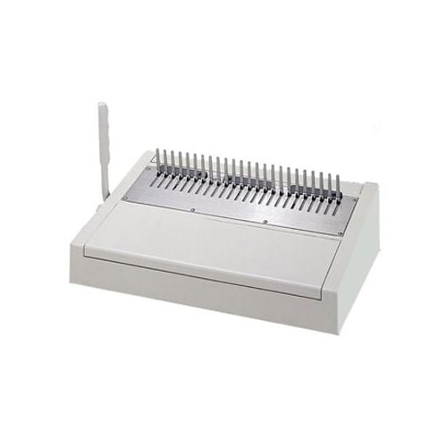 The Tamerica / Tashin 240HB 14" Modular Comb Opener, featuring a compact design with a sturdy base and a comb binding mechanism for efficiently opening combs in bookbinding processes