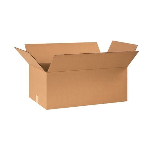 An open corrugated box with a rectangular shape and flared sides, measuring 24" x 15" x 10", ready for packing items securely. An open corrugated box with a rectangular shape and flared sides, measuring 24" x 15" x 10", ready for packing items securely.