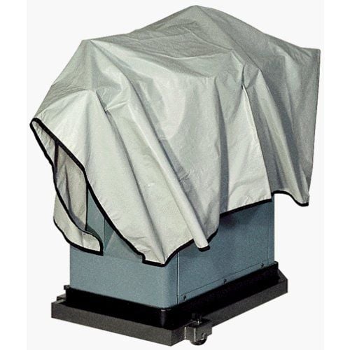 Protective Machine Covers - Silver Breathable Water-Resistant Dust Covers shield equipment from dust and moisture.