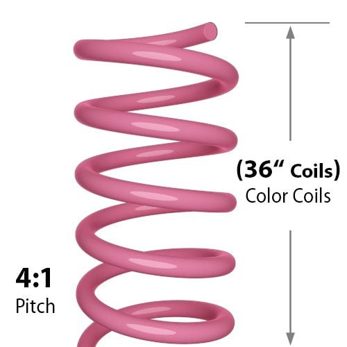 14mm Fuschia 4:1 Pitch Spiral Binding Coil - 100pk Image 1