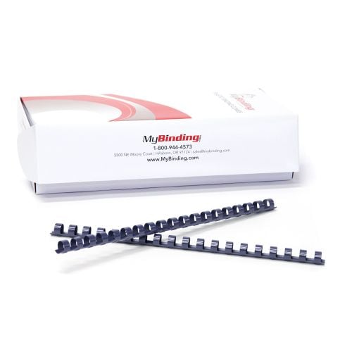 7/16 Inch Navy Plastic Binding Combs - 100pk Image 1