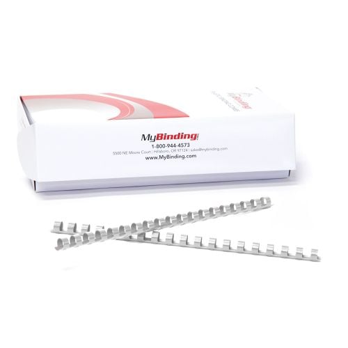 9/16 Inch Grey Plastic Binding Combs - 100pk Image 1