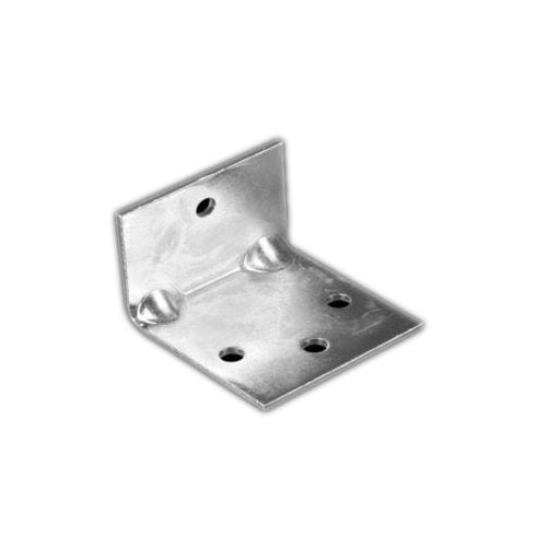 90° Degree Super Bracket for Banner Track and Sign Mounting, featuring a sturdy metal L-shaped design with pre-drilled holes for secure installation.