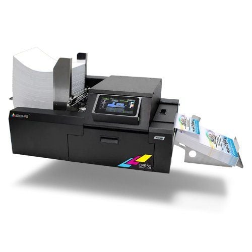 Afinia Label CP950 Envelope and Packaging Printer and Accessories showcasing high-quality, full-color printing for envelopes and packaging materials.
