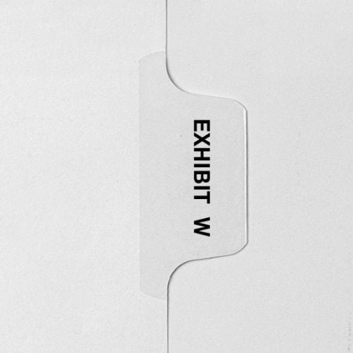 Exhibit  W  Avery  Style  Letter  Size  Side  Tab  Legal  Indexes  25Pk  Image  1