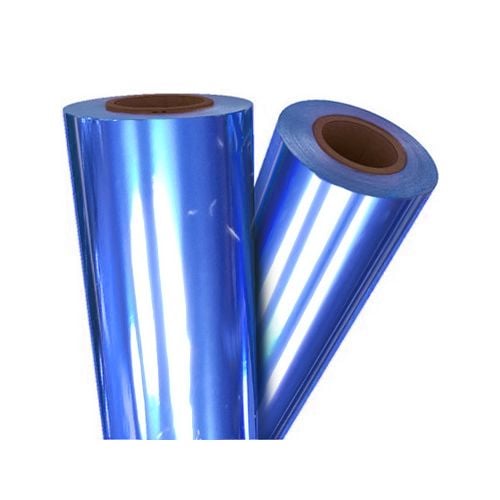 Dark Blue Metallic 8 Inch x 100' Laminating Foil BLU-85-8 Image 1
