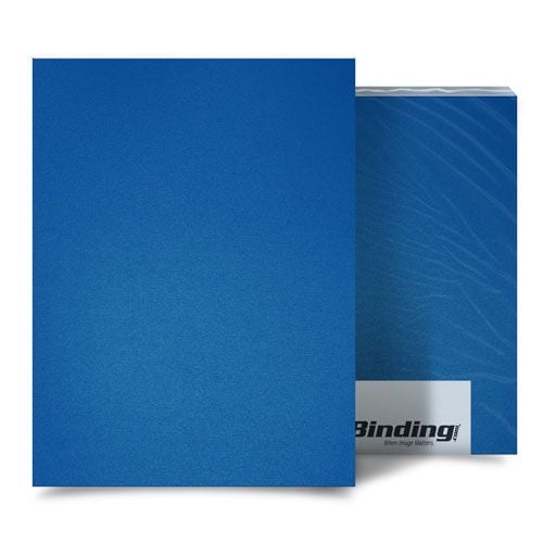 Blue 55mil Sand Poly 5.5 Inch x 8.5 Inch Binding Covers - 10pk Image 1
