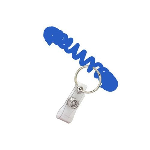 Blue Wrist Coil with Ring and Strap - 250pk Image 1