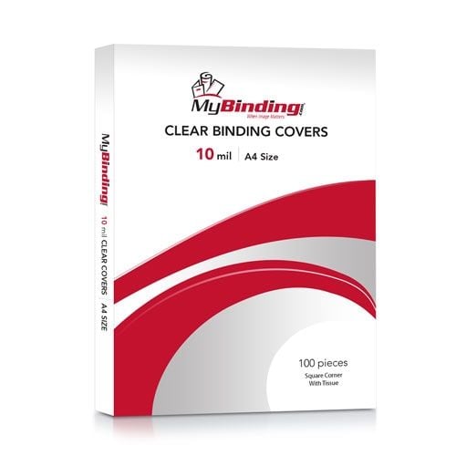 Crystal Clear A4 Size Binding Covers 10mil 100pk Image 1