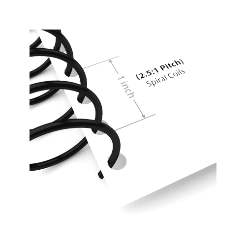 2.5:1 Pitch Spiral Binding Coil - 100pk Image 1