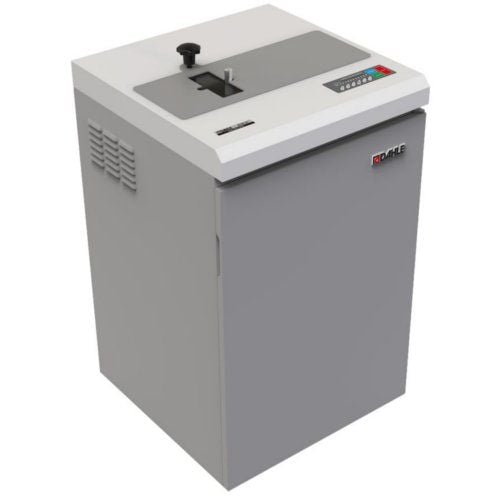 A Dahle PowerTEC 818 HD Hard Drive Punch designed for securely destroying hard drives with efficient punching technology.