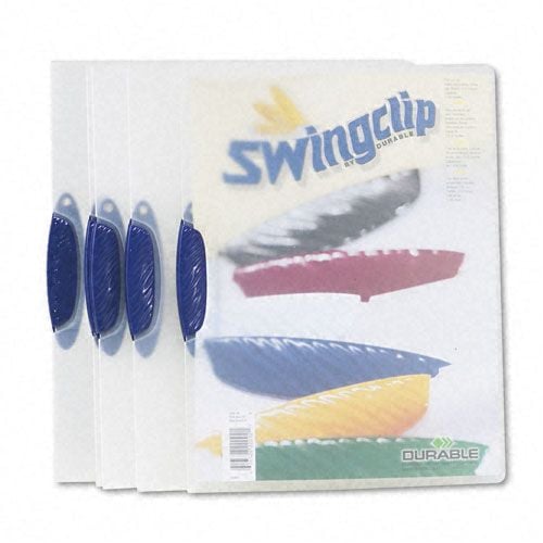 Durable Clear/Dark Blue Swingclip Clear Report Cover - 5pk Image 1