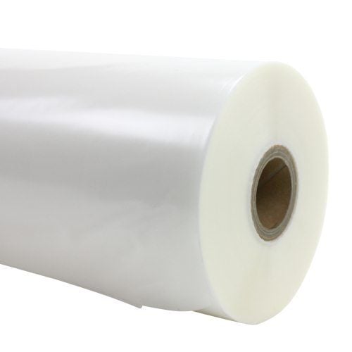 A roll of GBC 3.0 Mil Matte NAP II 25" x 250' 1" C thermal laminating film with a smooth matte finish.