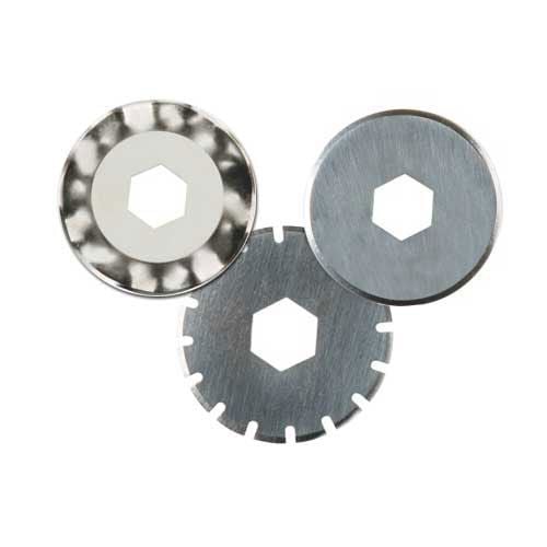 GBC Smartcut S618pro S638pro Replacement Blade set, featuring a variety of precision cutting blades with hexagonal centers for easy installation.