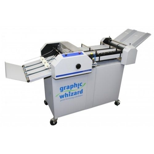 A Graphic Whizard Finishmaster 150 Perforate Score and Slit Machine designed for precision print finishing tasks.