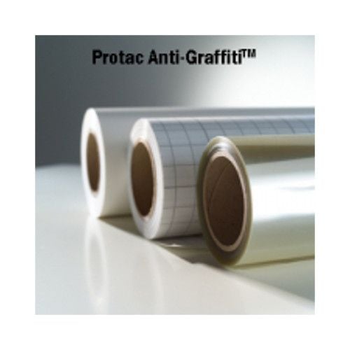 Three rolls of Interlam Pro Anti-Graffiti UV 2.0mil PS Overlaminating Film displayed on a clean surface.