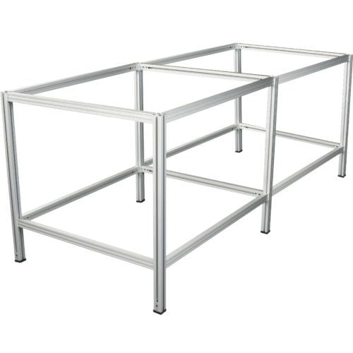 A sturdy aluminum frame resembling Keencut Benches for Evolution3 BenchTop Cutter, designed with clean lines and reinforced joints for stable support.
