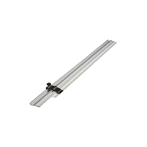 A Keencut 36" Extended Measuring Arm for ARC Cutters, featuring a sleek metallic bar with a black adjustable clamp in the center.