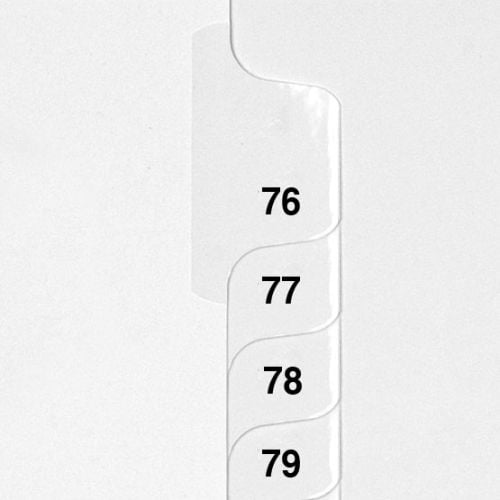 76 100 Avery Style Collated Numbers Letter Size Side Tab Legal Indexes 1 Set Image 1 76 100 Avery Style Collated Numbers Letter Size Side Tab Legal Indexes 1 Set Image 1