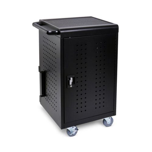 The Luxor 30-Tablet/Chromebook Charging Cart offers secure storage and efficient charging for up to 30 devices, making it ideal for classrooms and offices.