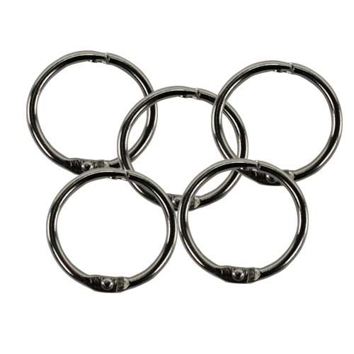 Metal Loose Leaf Rings - 100pk Image 1