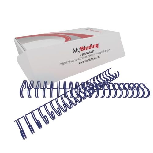 Navy 7/8 Inch 2:1 Pitch Twin Loop Wire - 50pk Image 1