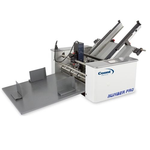 Count NumberPro Touch 18" Numbering Machine, a versatile and high-performance solution for precise numbering, perforating, and scoring tasks. Count NumberPro Touch 18" Numbering Machine, a versatile and high-performance solution for precise numbering, perforating, and scoring tasks.
