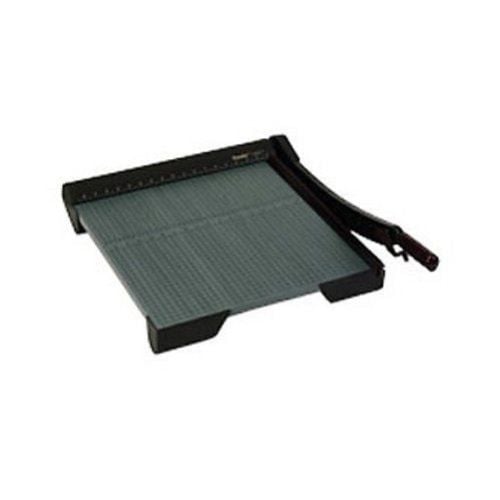 Premier Heavy Duty 15" Wood Paper Trimmer with a sturdy grid surface and a sharp cutting arm for precise paper trimming.