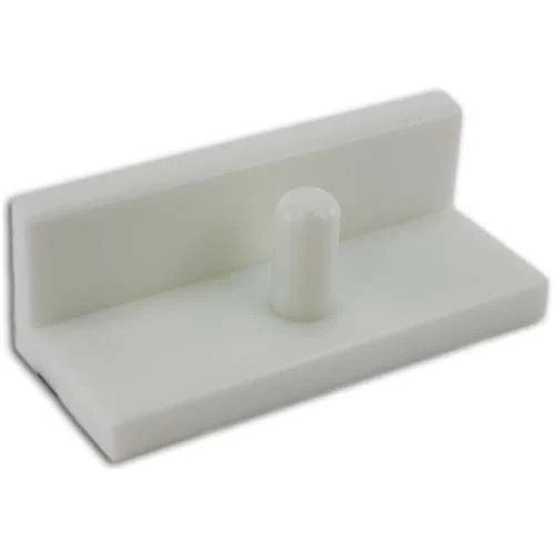 A premium white paper cutter jogging block with a rectangular base and a central upright handle, designed for aligning and stabilizing paper stacks.