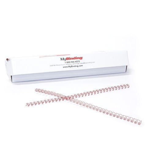 Red 1/4 Inch 3:1 Pitch Twin Loop Wire - 100pk Image 6