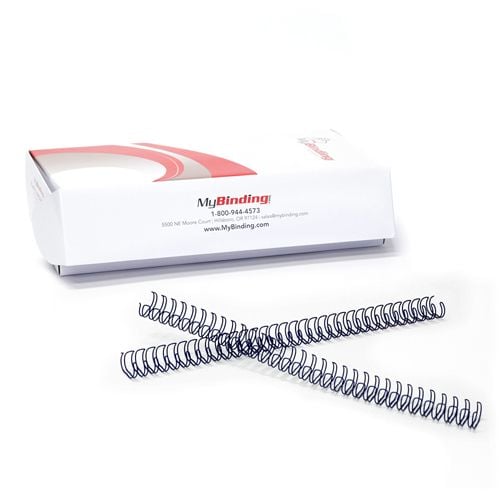 Navy 7/16 Inch 3:1 Pitch Twin Loop Wire - 100pk Image 1