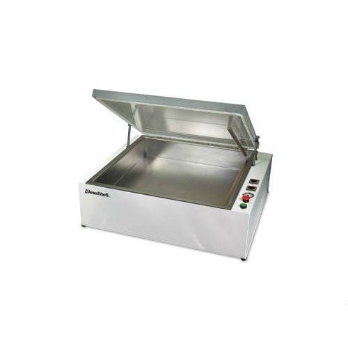 SealerSales AVC-20 20" Table Style Vacuum Chamber Sealer (External Compressor Required) with an open stainless steel chamber, control buttons on the side, and a sleek industrial design.