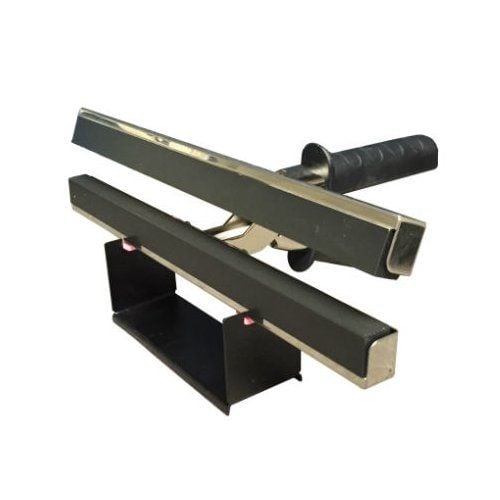 SealerSales KF-200CS Portable PTFE Coated 8" Direct Heat Sealer with Temp Controller shown with a black handle and a sturdy metal frame designed for efficient sealing.