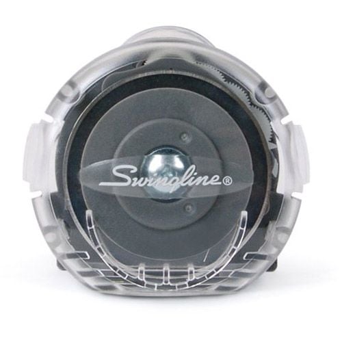 Replacement Blade for Swingline EasyBlade Plus Rotary Trimmer in a transparent casing, showing the inner gear mechanism.