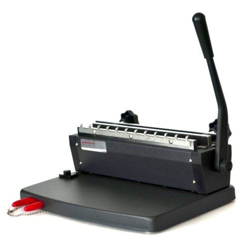 Tamerica EC-1 Binding Machine with UNIVERSAL PUNCH® featuring a lever handle and metal binding mechanism.