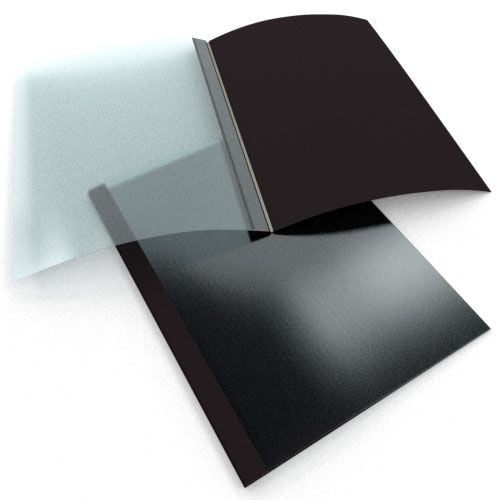 Black Linen Thermal Binding Utility Covers Image 1