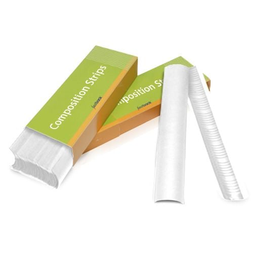 White 11 Inch Wide Powis Parker Fastback Composition Strips Image 1