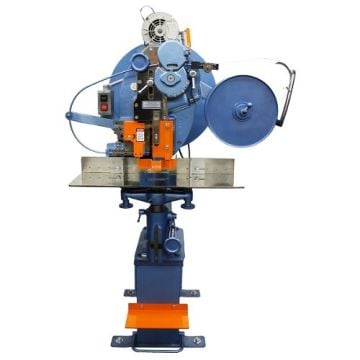 Deluxe Stitcher Model N3B 2-1/2H Bindery Stitching Machine, showcasing its industrial design and operational components.