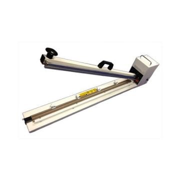 A SealerSales WN-1300H 51" Long Hand Sealer with a 2.7mm seal width, featuring a sturdy metal construction, a long sealing arm with a handle, and a compact design suitable for manual sealing tasks.