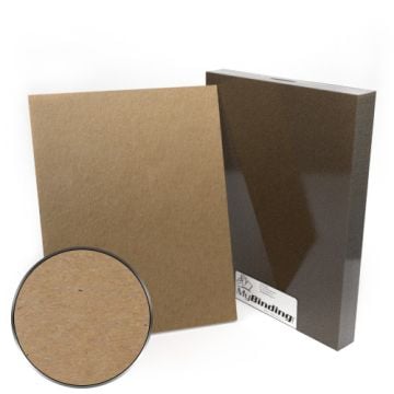 A pack of 10" x 13" Chipboard Covers featuring a durable, textured brown surface for added protection.