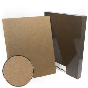 11" x 14" Chipboard Covers featuring a sturdy brown cardboard material, shown in a close-up view.