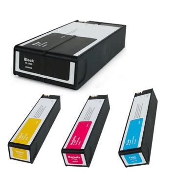 Set of CMYK Coverbind envPrinter®️ Ink Cartridges, designed for vibrant, precise, and long-lasting printing results.