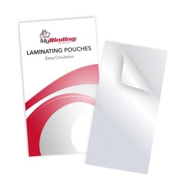Clear and durable 7MIL Extra Circulation 3-15/16" x 6-7/8 Pouches with a glossy finish for professional laminating results.
