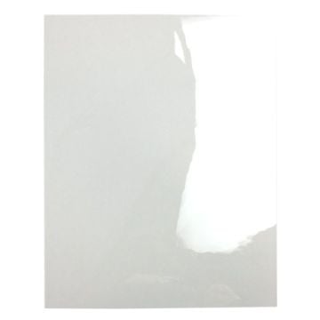 A 7mil Crystal Clear Heat Resistant Cover, showcasing its glossy, transparent surface with a smooth reflection.