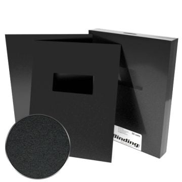 8.5" x 11" Sand Poly 23mil Binding Covers with Windows  image-1