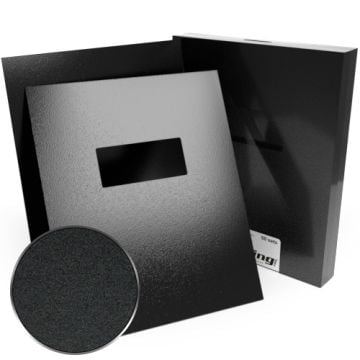 9" x 11" Sand Poly 12mil Binding Covers with Windows Image 1