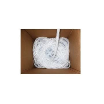 A Black 5/8" SnakeSkin Wire-O 2:1 Pitch is coiled inside a cardboard box, showing its flexible and durable metal loops designed for secure document binding.