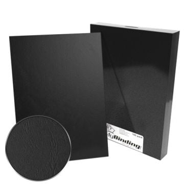 A stack of A4 Size Grain Paper Binding Covers - 100pk with a close-up view highlighting the textured surface.